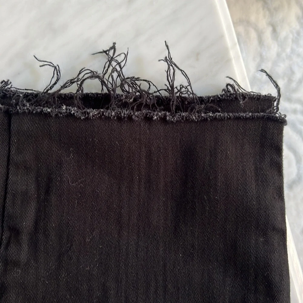 J Brand Maria frayed bottom high rise skinny jeans - Picture 2 of 4